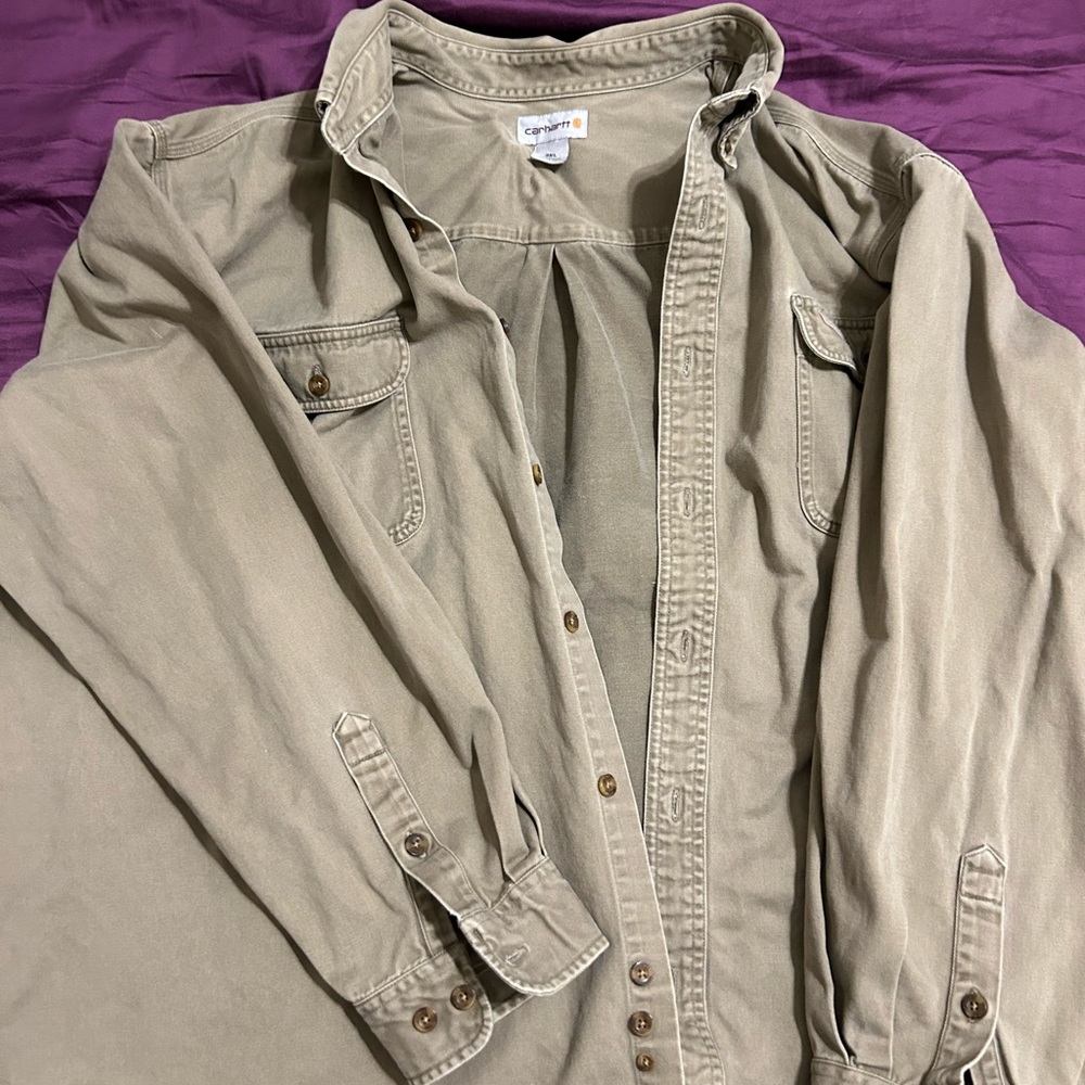 Carhartt long sleeve button down. 3x